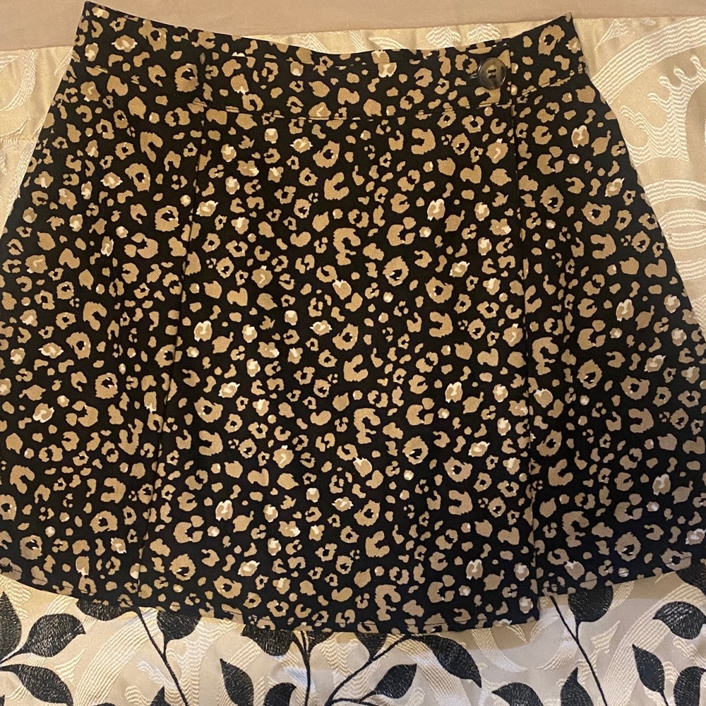 THML A-Line Skort with Leopard Pattern